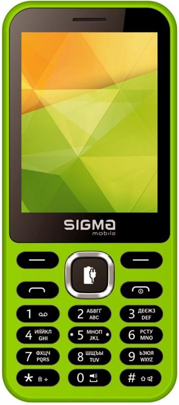 

Мобильный телефон Sigma mobile X-style 31 Power Dual Sim Green