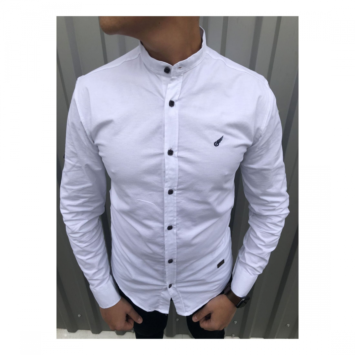 

Сорочка під лльон з стойкою FLY BOYS 0284 2 white XXL Белый