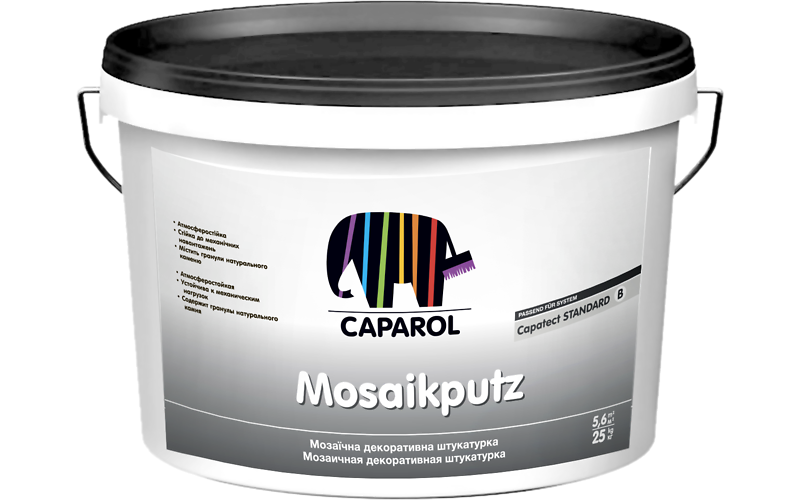 

Декоративная штукатурка Caparol Capatect Mosaikputz 10 цветов 25 кг арт - 94823