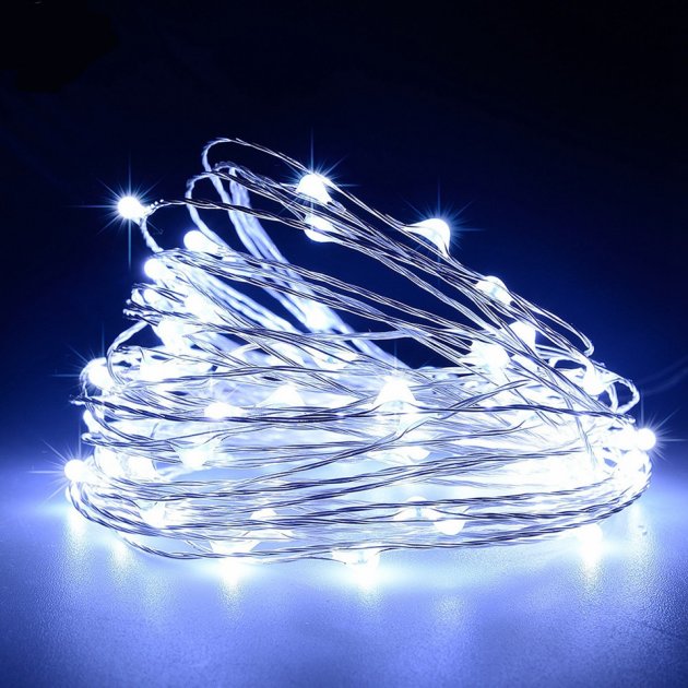 

Светодиодная гирлянда UKC RD-214 проволока струна 500LED 50 метров Белый