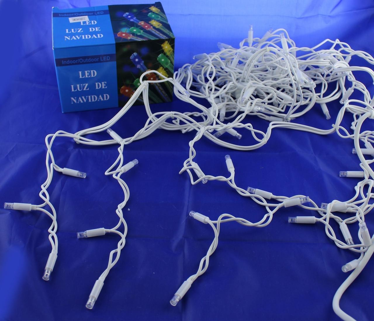 

Гирлянда Xmas LED 100 3.3Line Short curtain Сосульки WW-1 Тёплый белый цвет