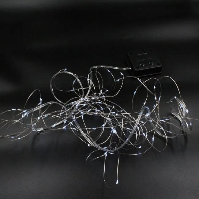 

Гирлянда Xmas 100 Led с солнечной панелью на медной проволоке Белая 10M режимы