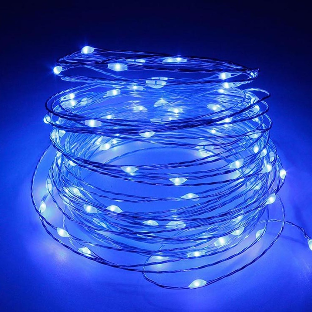 

Светодиодная гирлянда Xmas 100 LED от 220V 10 м / Гирлянда на проволокеіі