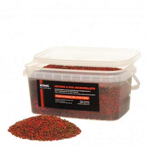 

Пеллетс Method & PVA Micropellets BOMG Mix 1500 грамм Технокарп арт 80398