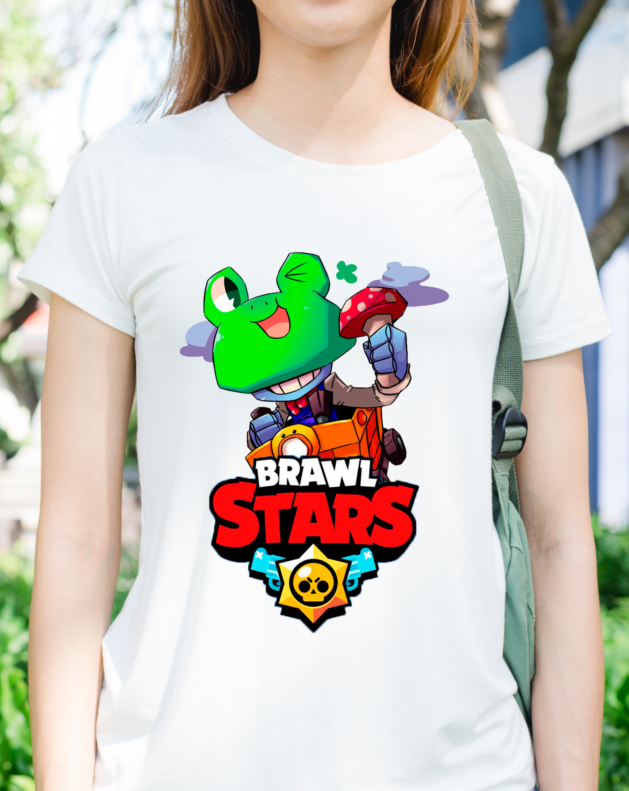 

Футболка хлопковая Fruit of the Loom Brawl Stars Белая 128 см AP7J128