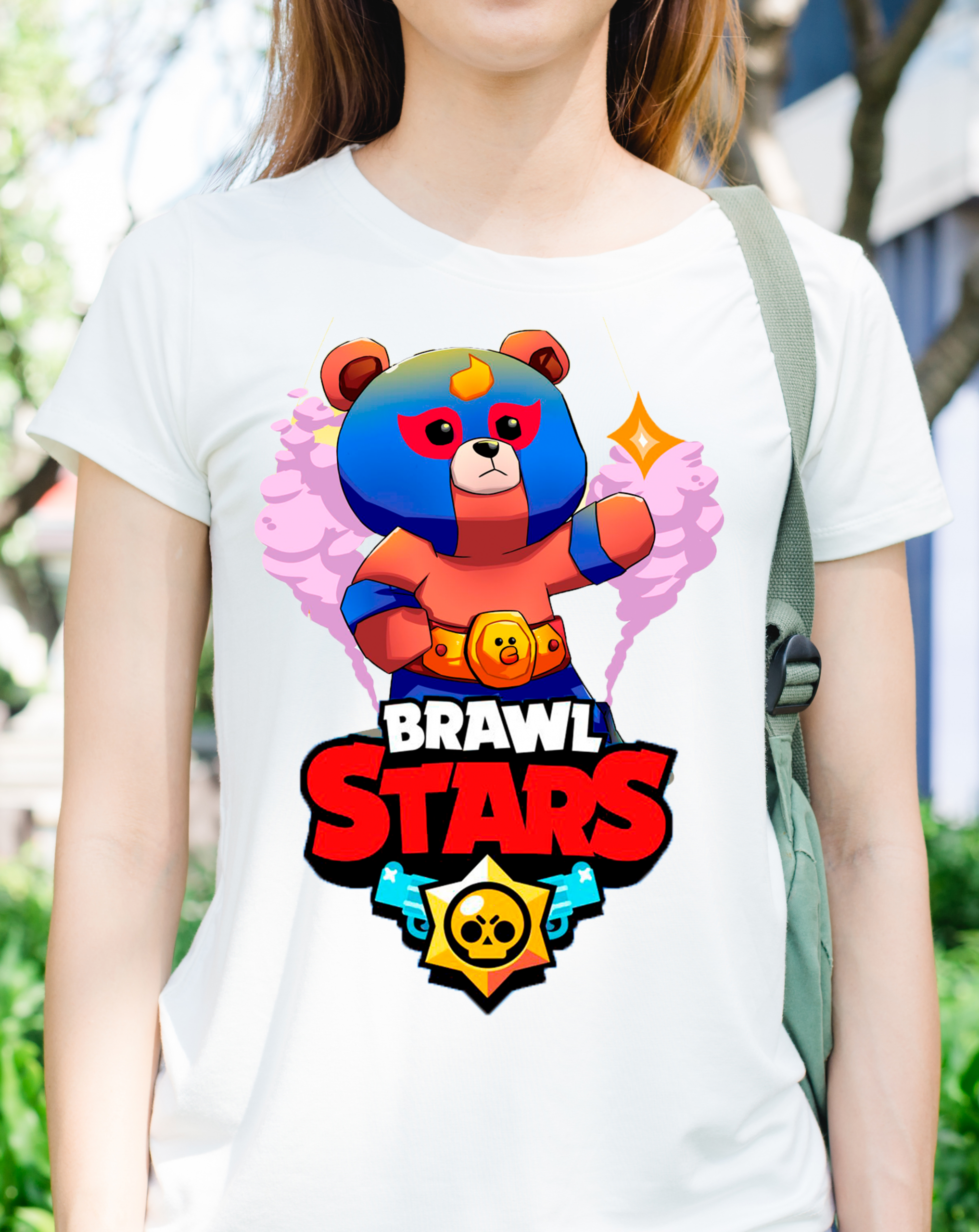 

Футболка хлопковая Fruit of the Loom Brawl Stars Белая 152 см AP7H152