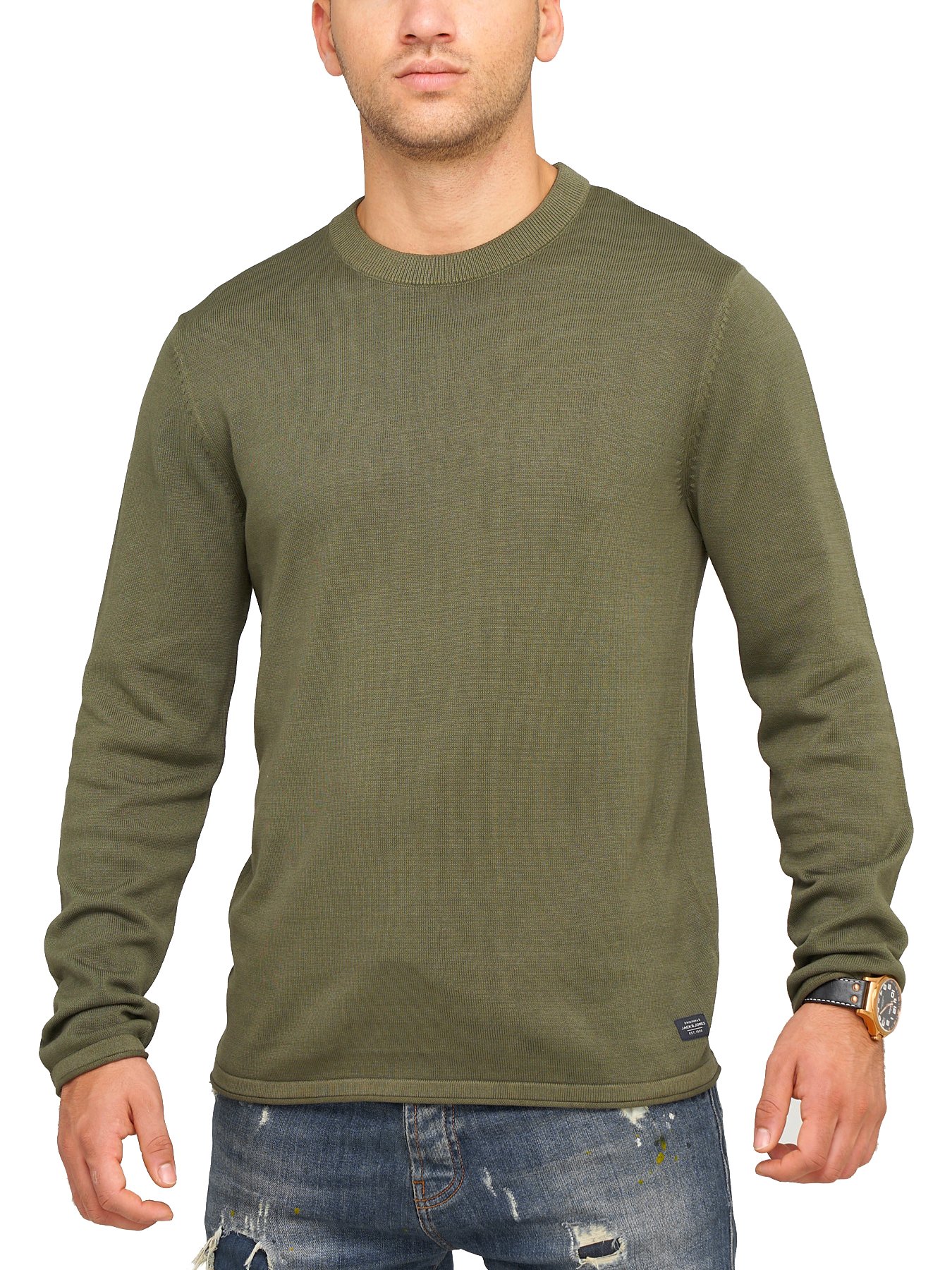 

Джемпер Jack & Jones Dusty Olive  оливковый, Джемпер Jack & Jones Dusty Olive M оливковый