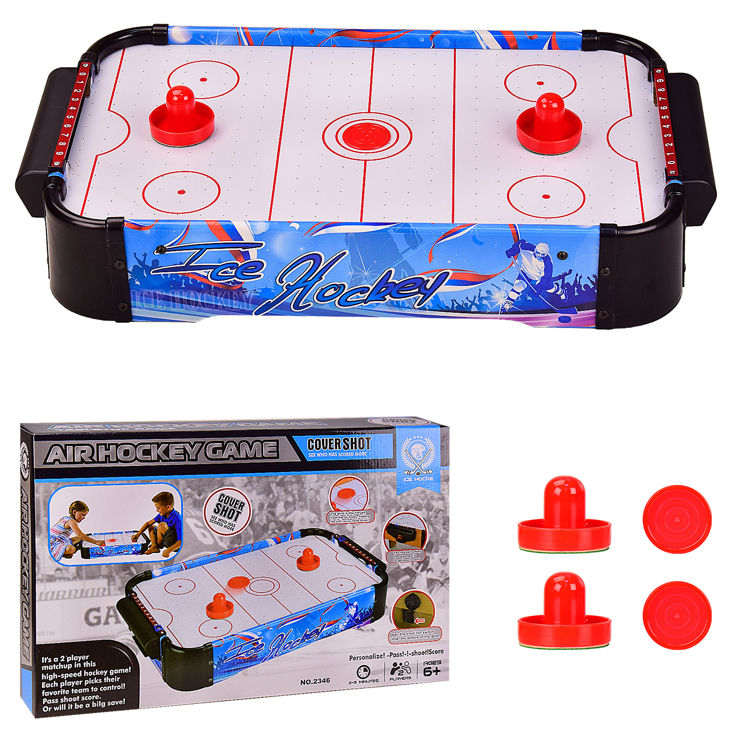

Настольная игра "Аэрохоккей" кор.52 * 33 * 9,5см 2346
