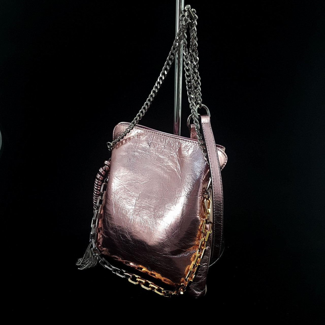 

Сумка двухсторонняя женская из натуральной кожи Polina & Eiterou 3134245 Розовый