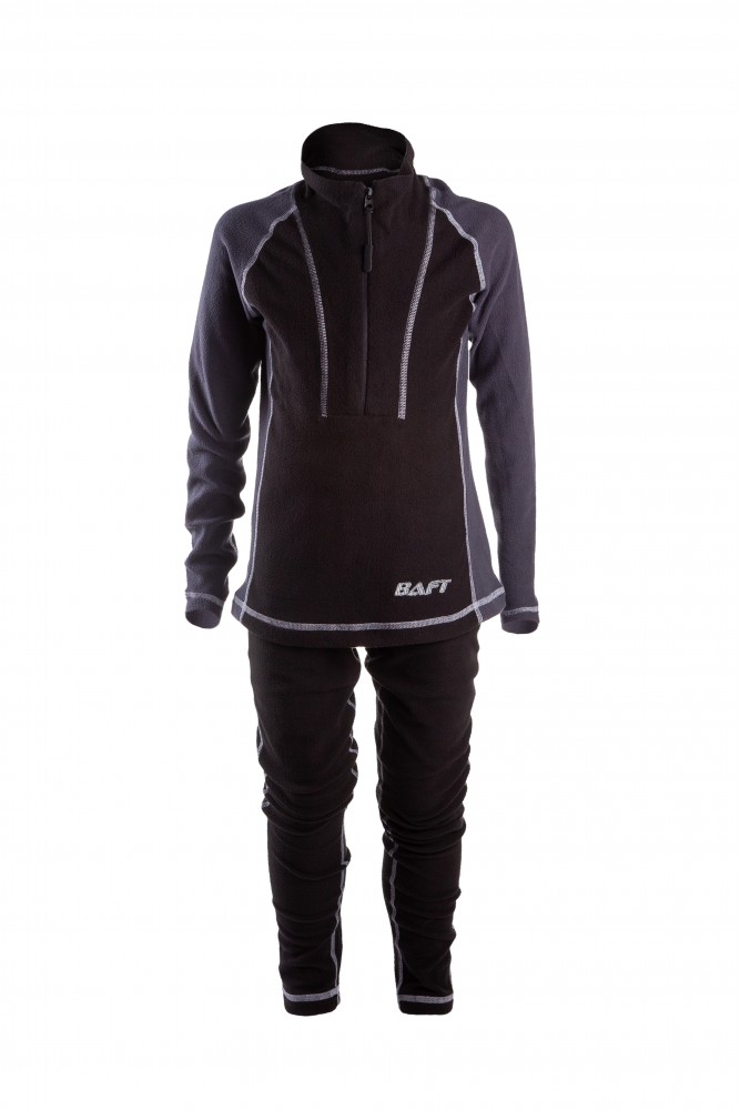 

Термобелье детское микрофлис BAFT Z-LINE KIDS black/grey черный/серый рост 116 см