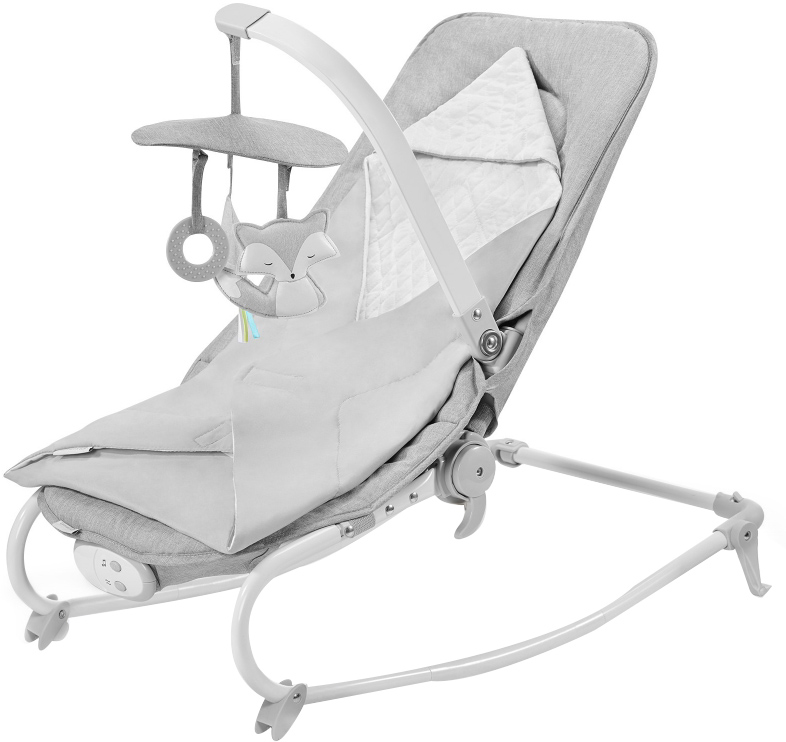 

Шезлонг-качалка Kinderkraft Felio 2020 FStone Grey (159121)