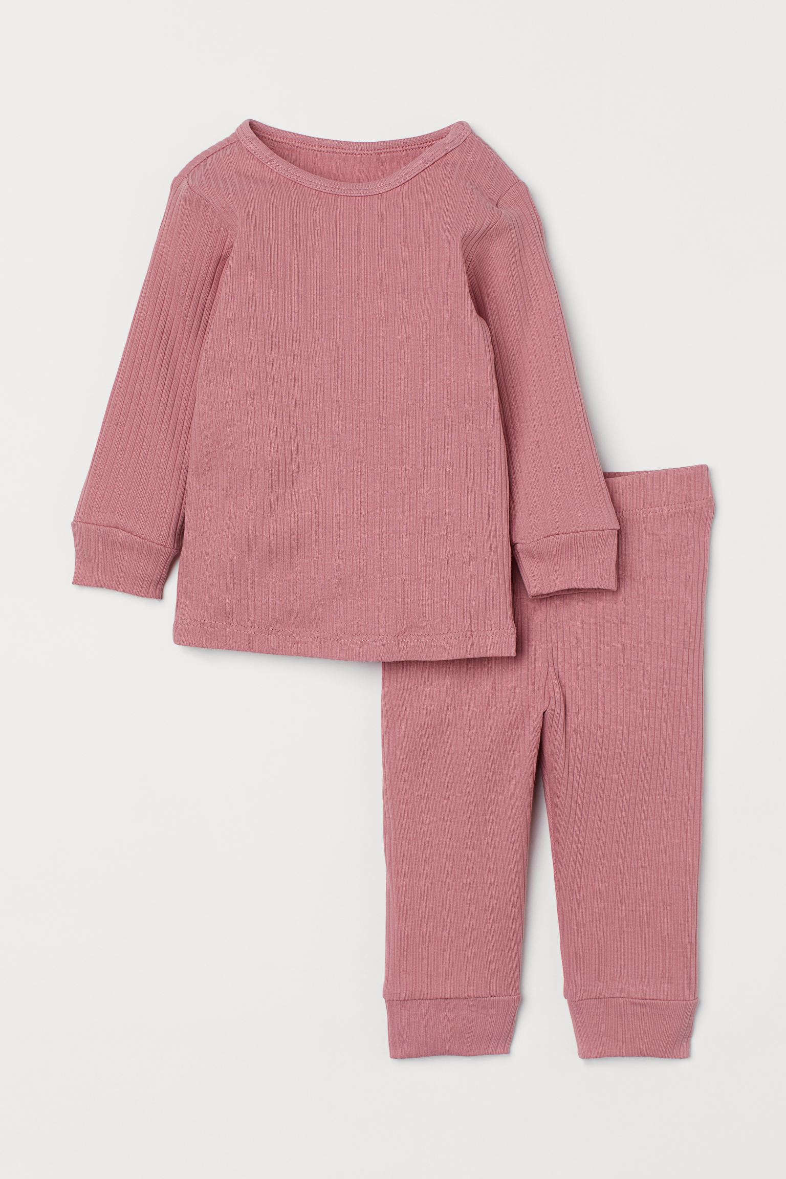 

Комплект (лонгслив, брюки) H&M 68см розовая пудра 26108671352