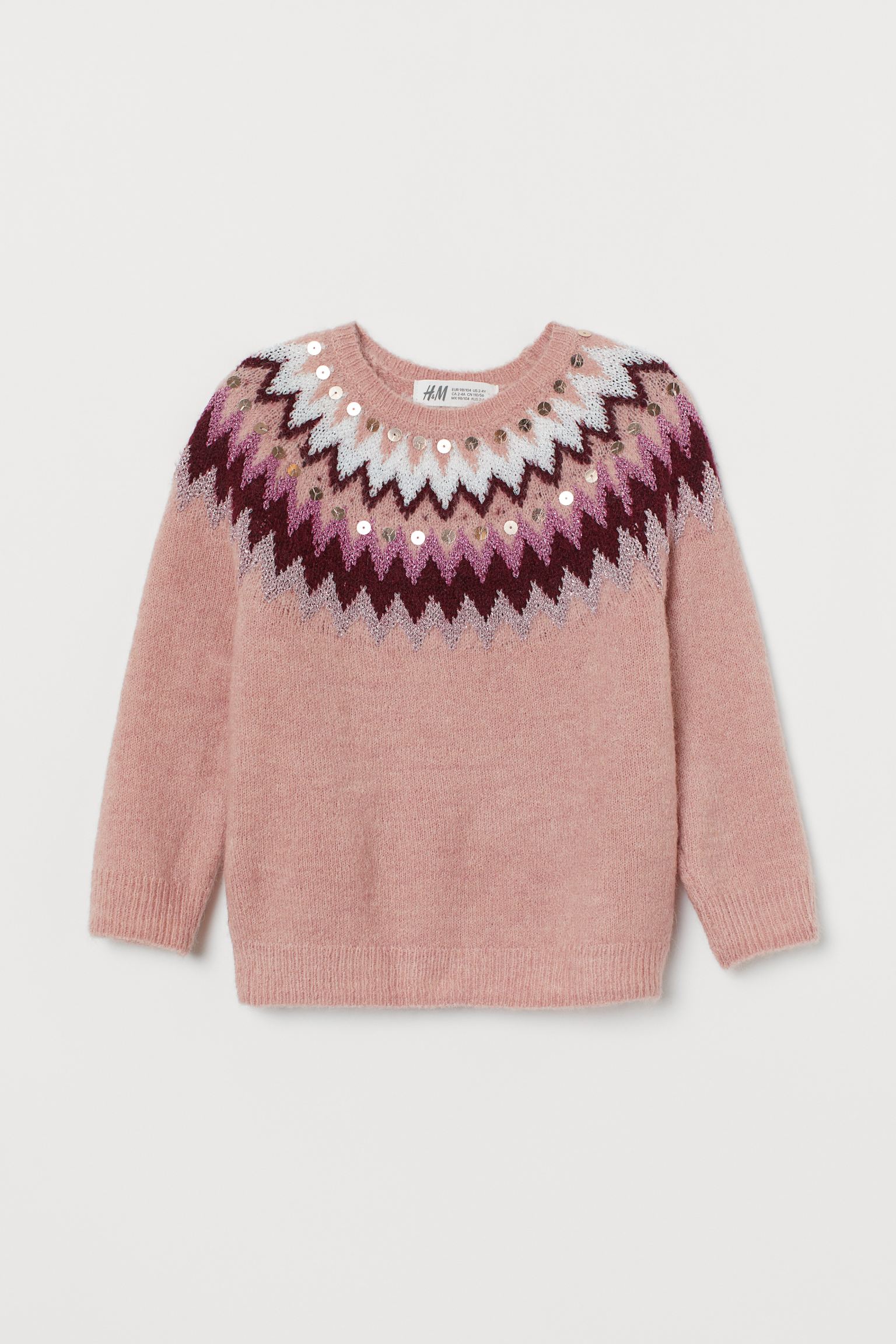 

Джемпер H&M 92см розовый 17087399070