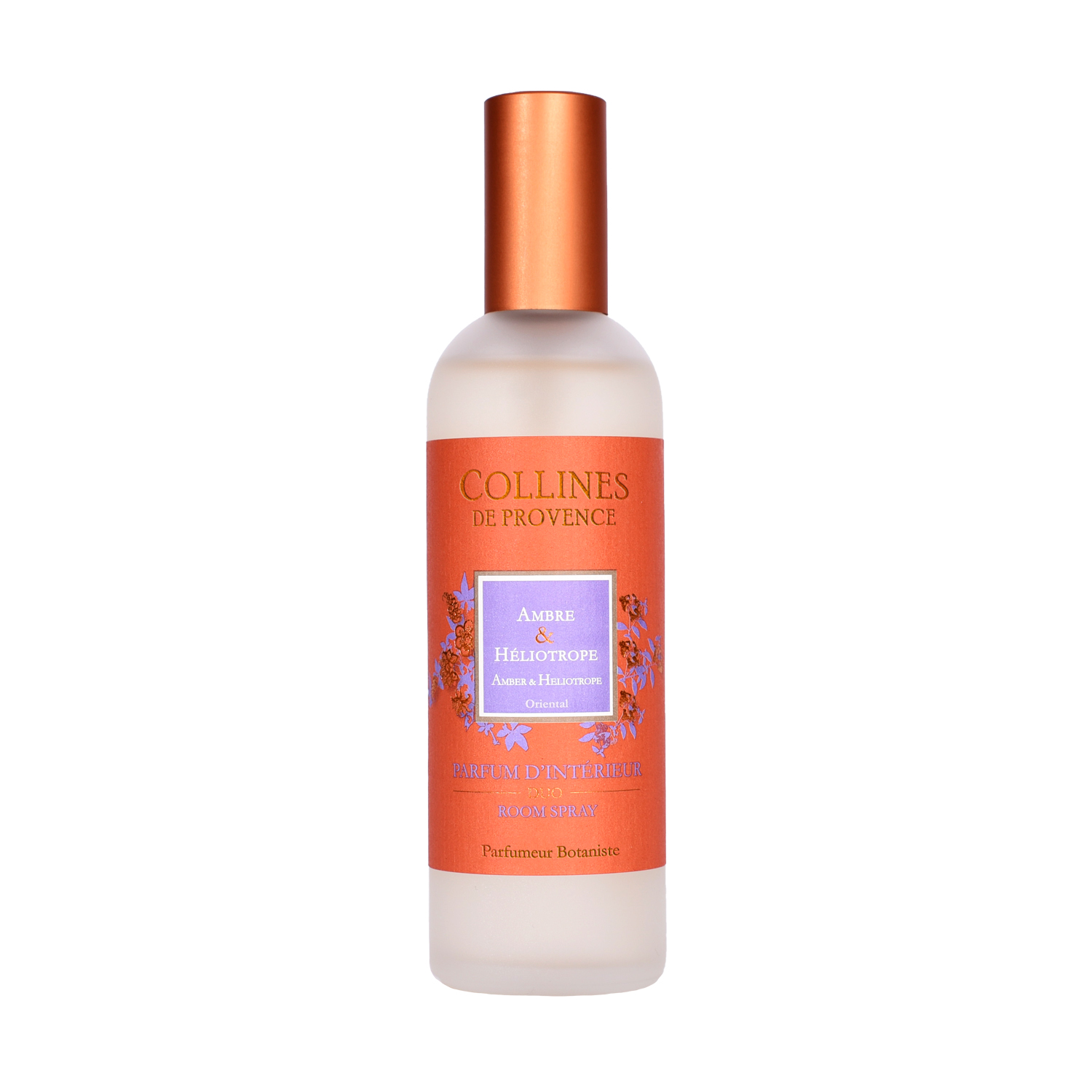 

Спрей для комнаты Collines de Provence Амбра и Гелиотроп Duos Parfumé (Дуэт) 100мл