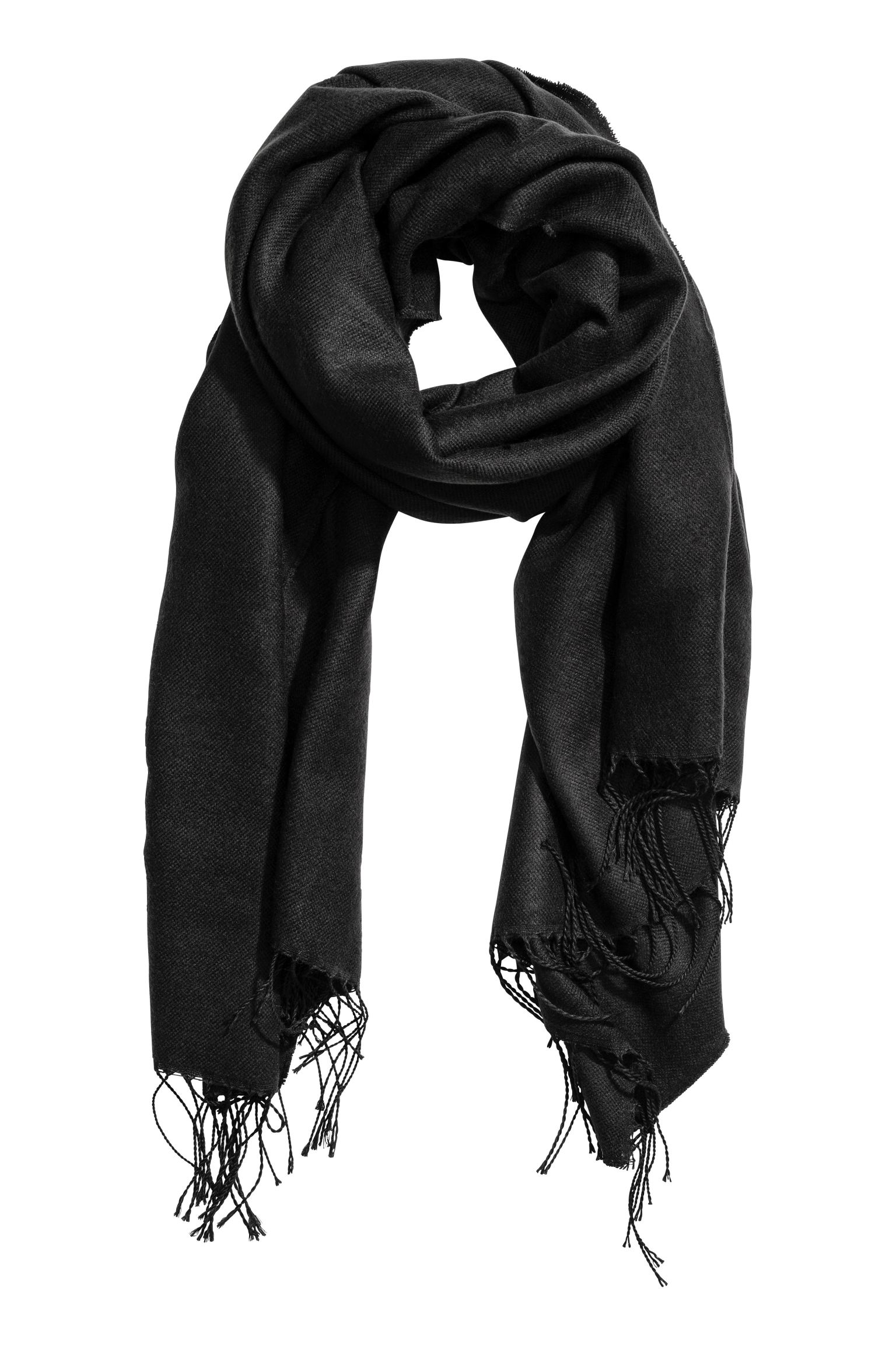 

Шарф H&M 80x200см черный 27103599097