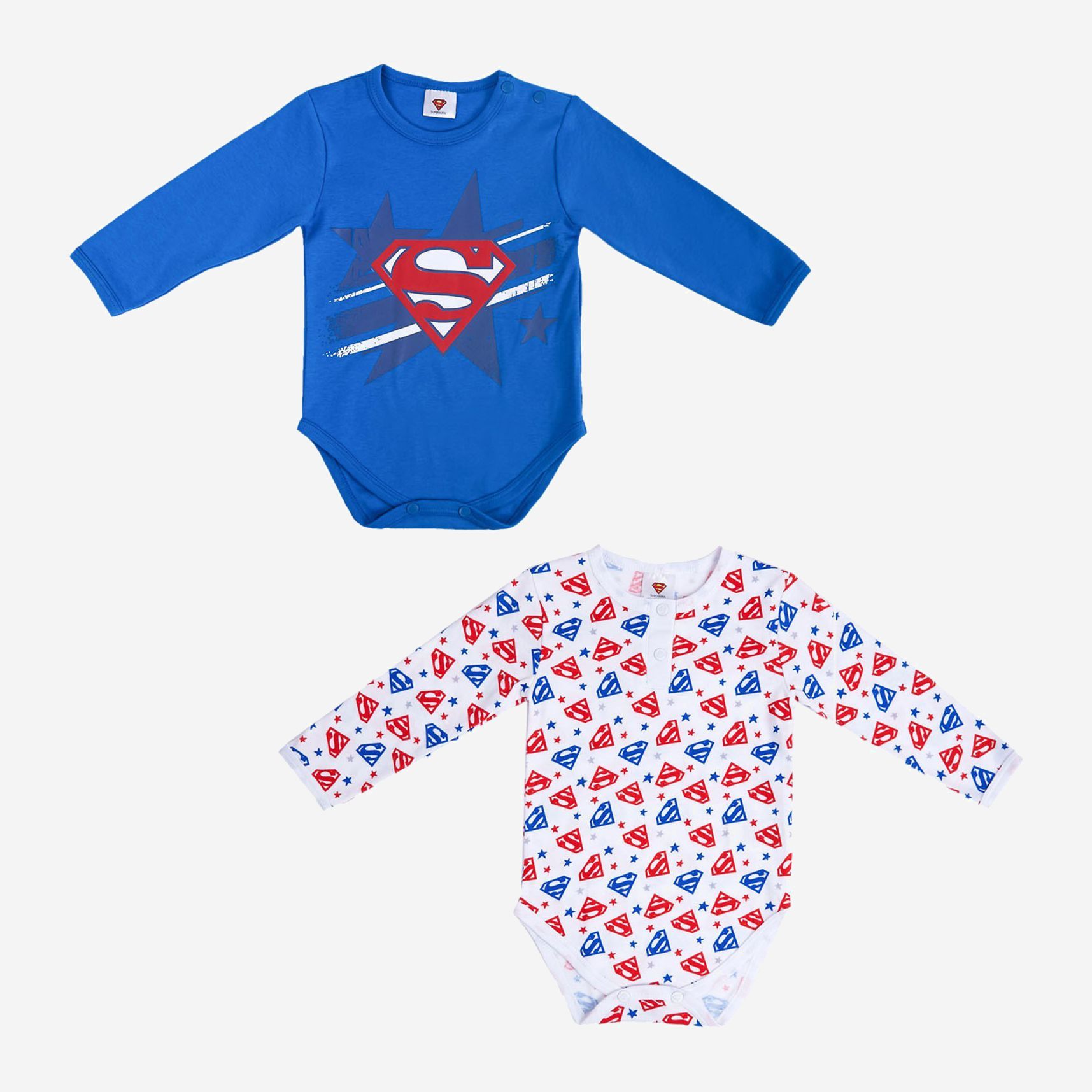 

Боди Cimpa Superman SM18443 74-80 см 2 шт Бело-синее