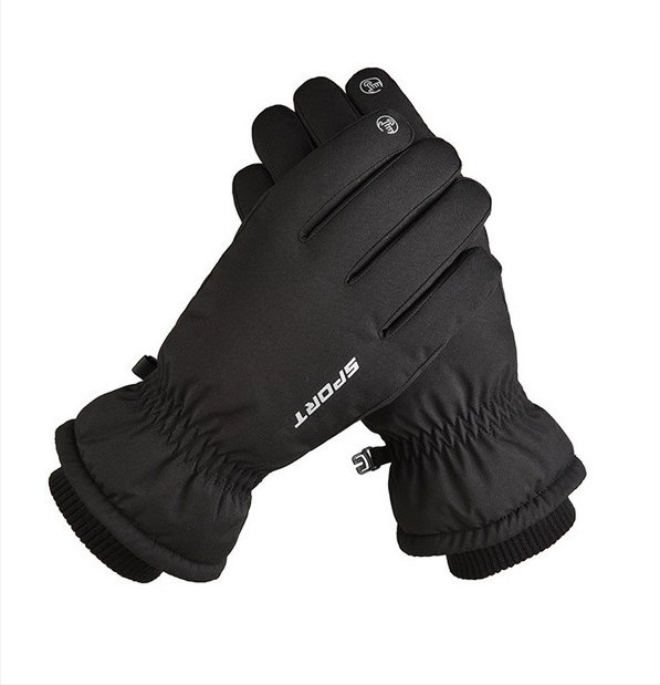 

Перчатки мужские зимние BR-S Sport сенсорные флис с начесом черные р. XL 1501320429