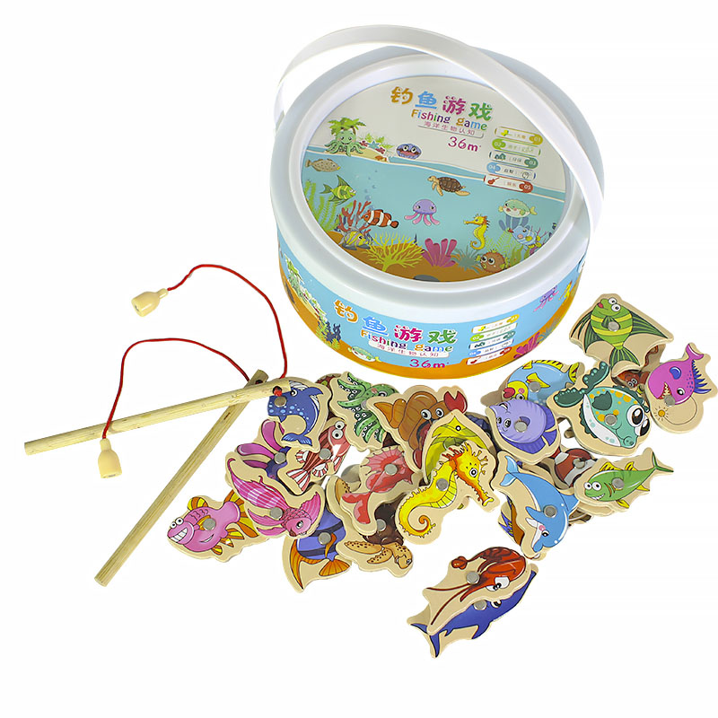 

Деревянная игра для детей Lesko DL-04061 Рыбалка