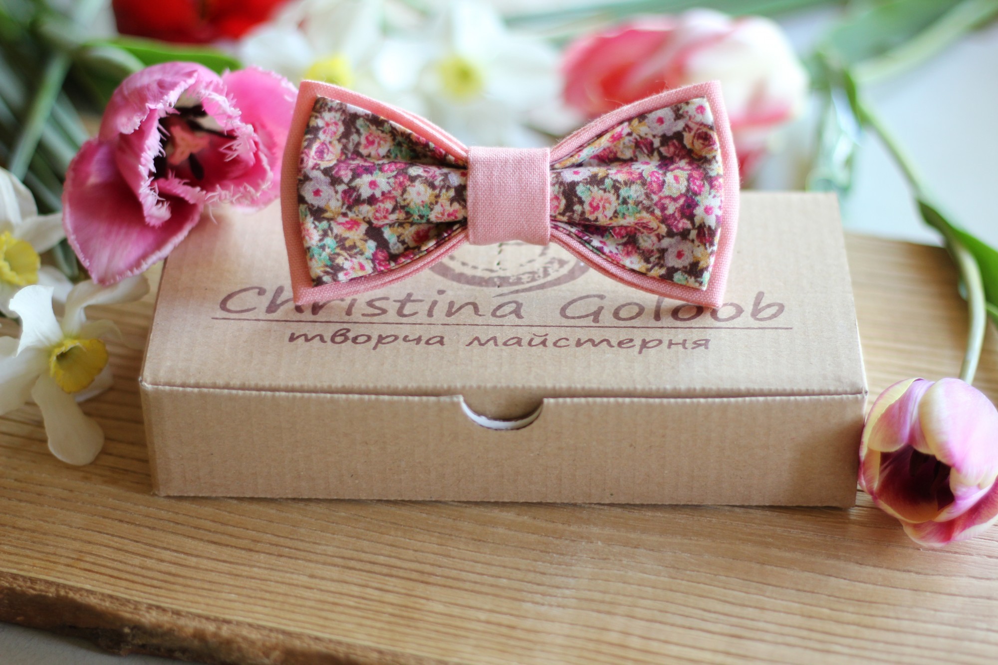 

Галстук-бабочка Christina Goloob Romantik  розово-коралловый, Галстук-бабочка Christina Goloob Romantik one size розово-коралловый
