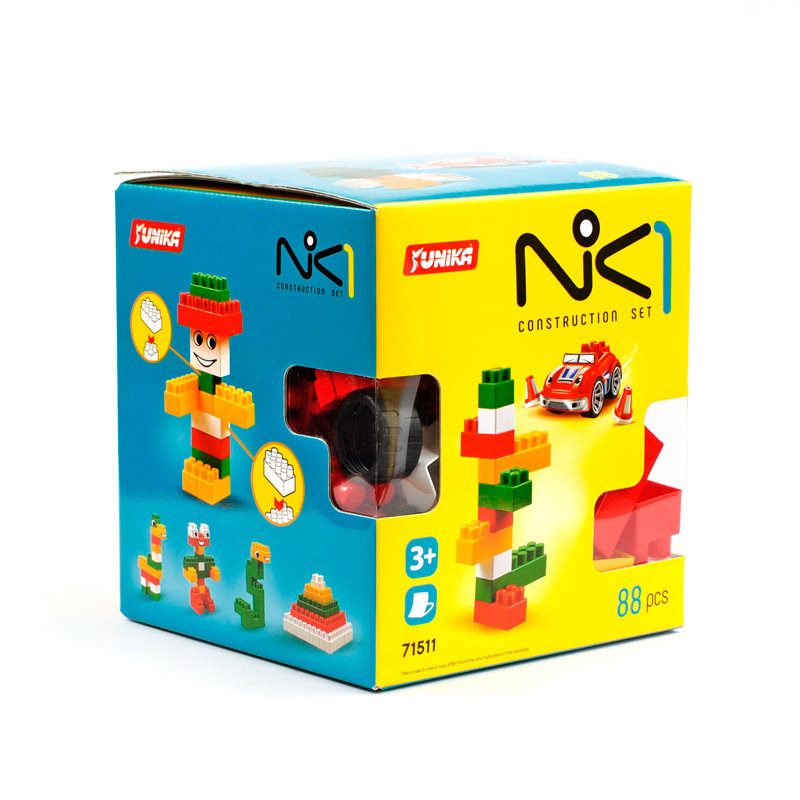 

Конструктор детский "NIK-1" 71511, 88 крупных деталей ЮНИКА