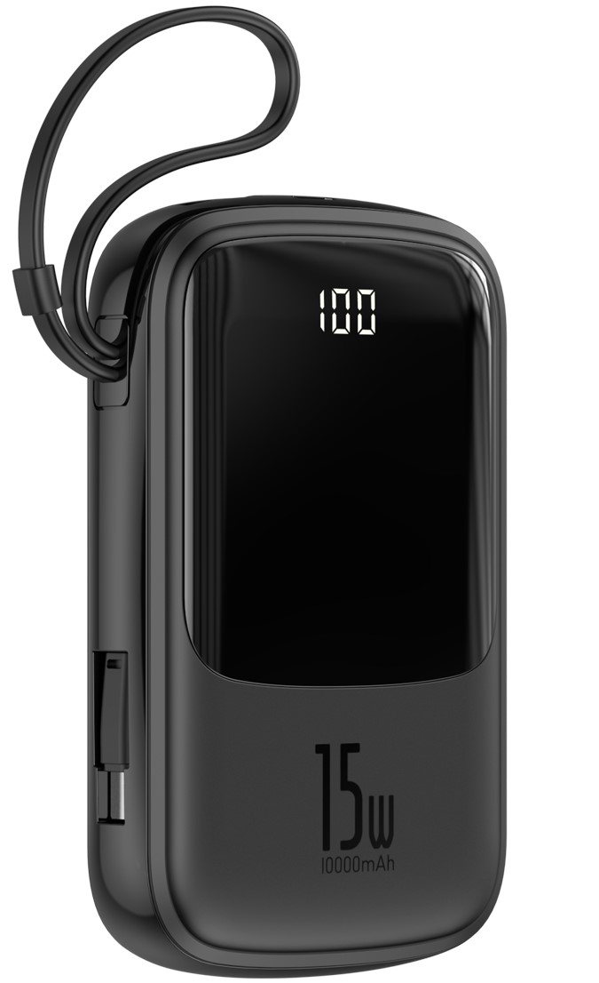 

УМБ Baseus Q Pow 10000mAh 15W 3A с технологией QC3.0+PD3.0 и Type-C кабелем Черный