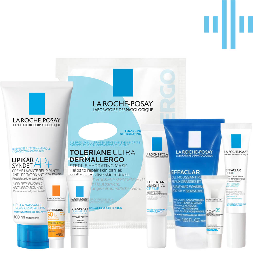 Набор средств миниформата La Roche-Posay для дерматологического ухода ...