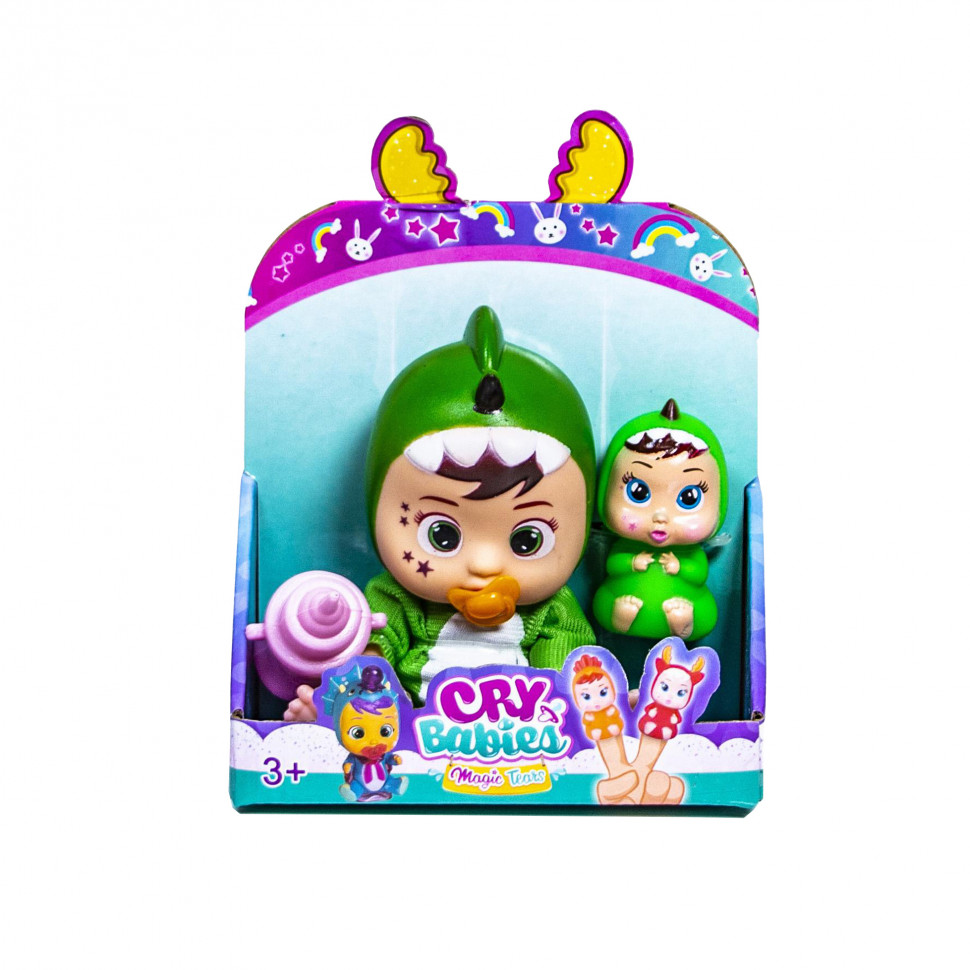 

Набор маленьких кукол Cry Babies 633-E 2 шт. в наборе (Дракончик) IMC toys