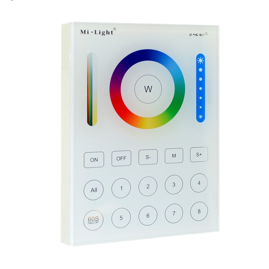 

Панель управления Mi-Light сенсорная 8 зон TL8 Dual White/RGB/RGBW/CCT