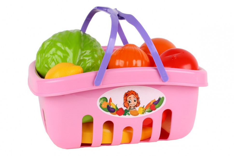 

Игровой набор продуктов 5354TXK в корзинке (Розовый) Технок