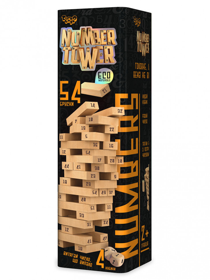 

Развивающая настольная игра "NUMBER TOWER" NT-01 на рус. языке Danko Toys