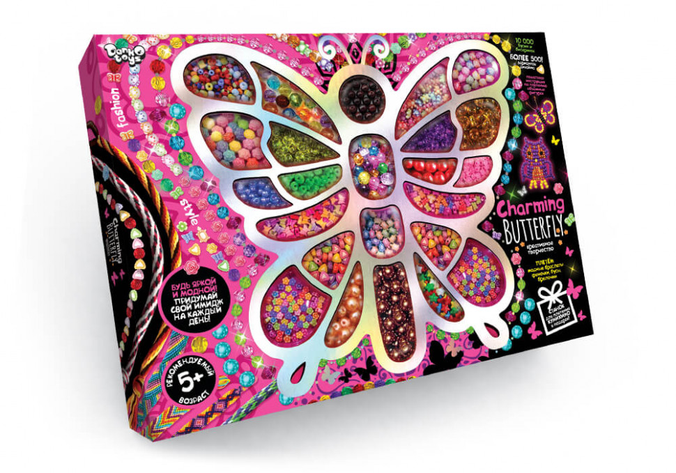 

Набор бисера "Charming Butterfly" 7269DT крупный бисер Danko Toys