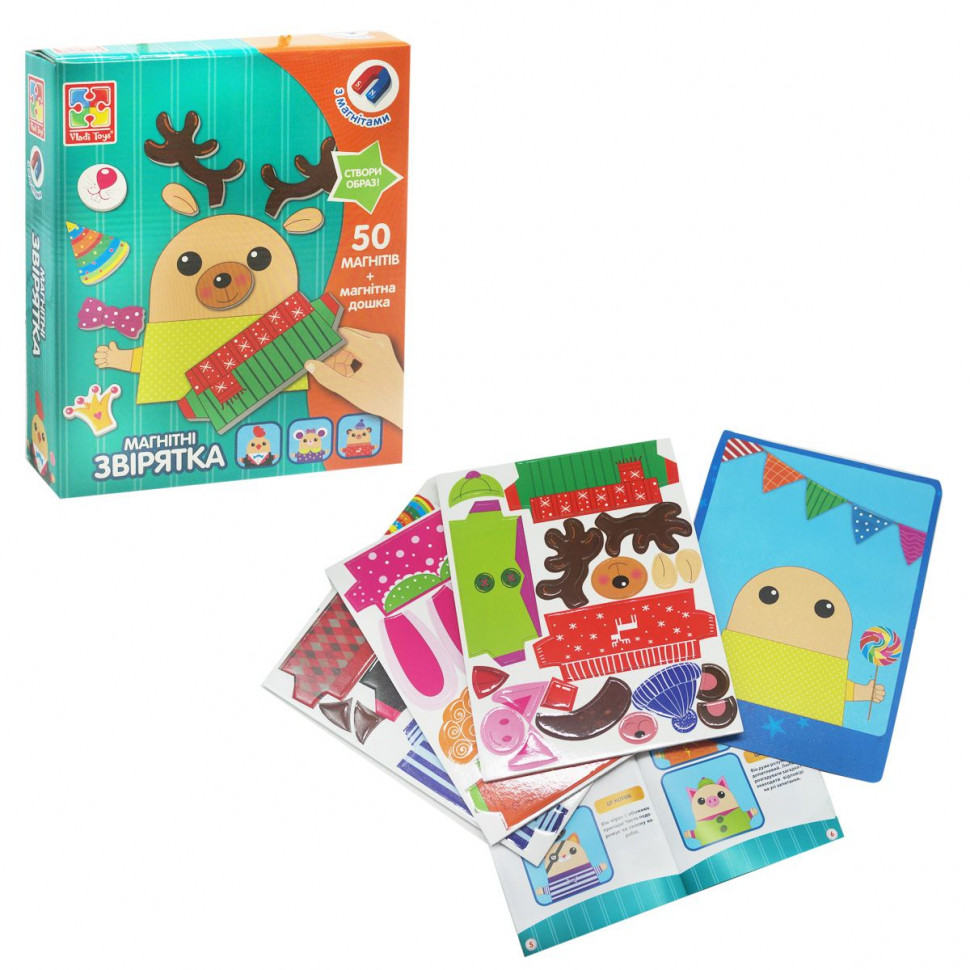 

Детская настольная игра "Зверушки" VT3702-16 на магнитах Vladi Toys