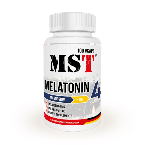 

Для сну MST Melatonin 4mg + MGB6, 100 таб.