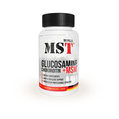 

Глюкозамін та хондроітин MST Chondroitine - Glucosamine - MSM, 90 капс.