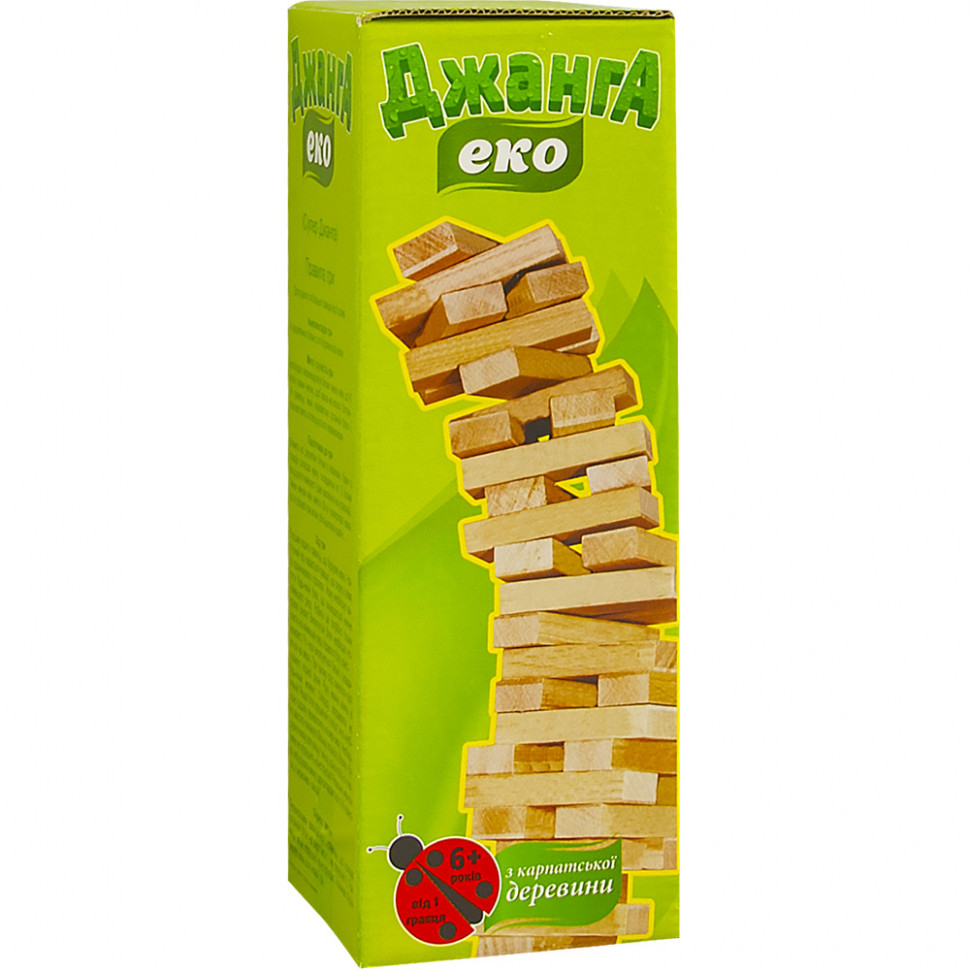 

Настольная игра Джанга Эко Arial 910121, 54 бруска