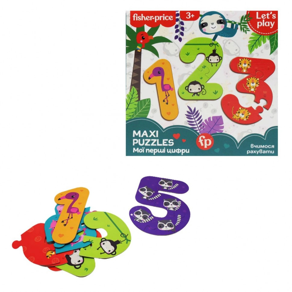 

Детские пазлы "Макси пазлы. Мои первые цифры" VT1711-07 Vladi Toys