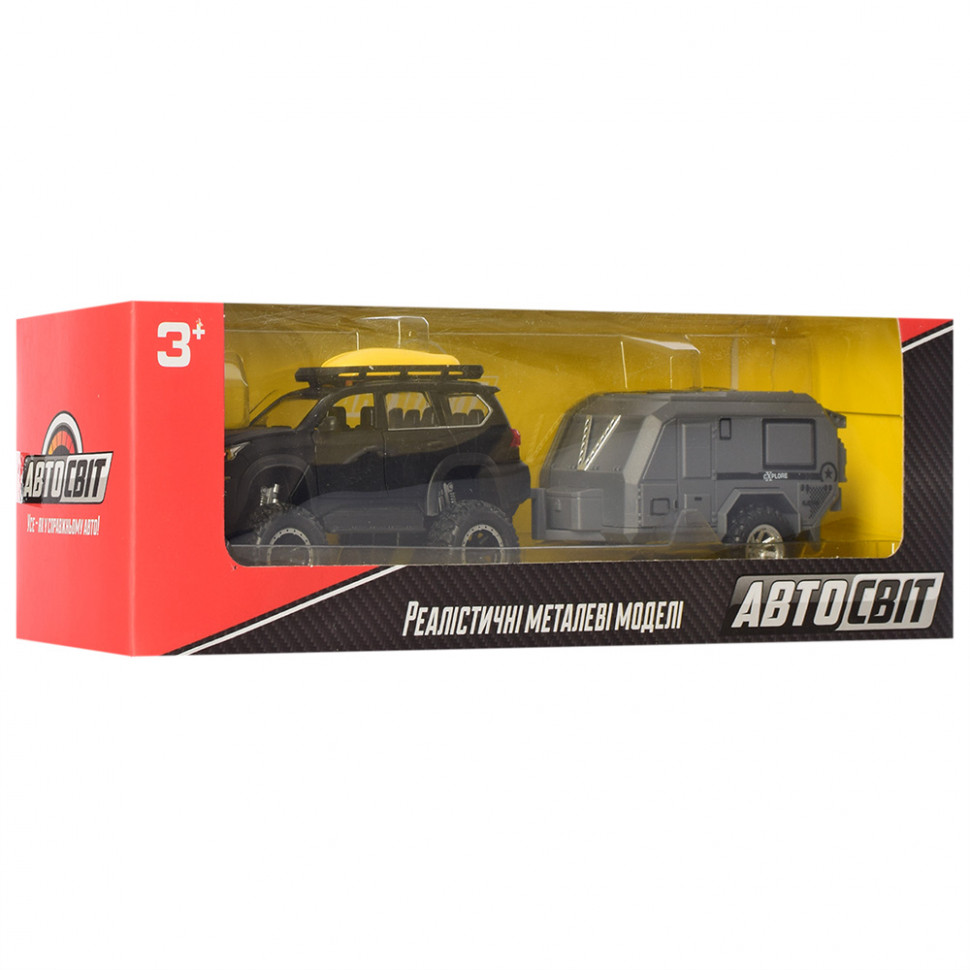 

Коллекционная игрушечная машинка Джип AS-2541 инерционный (Черный) Автоcвіт