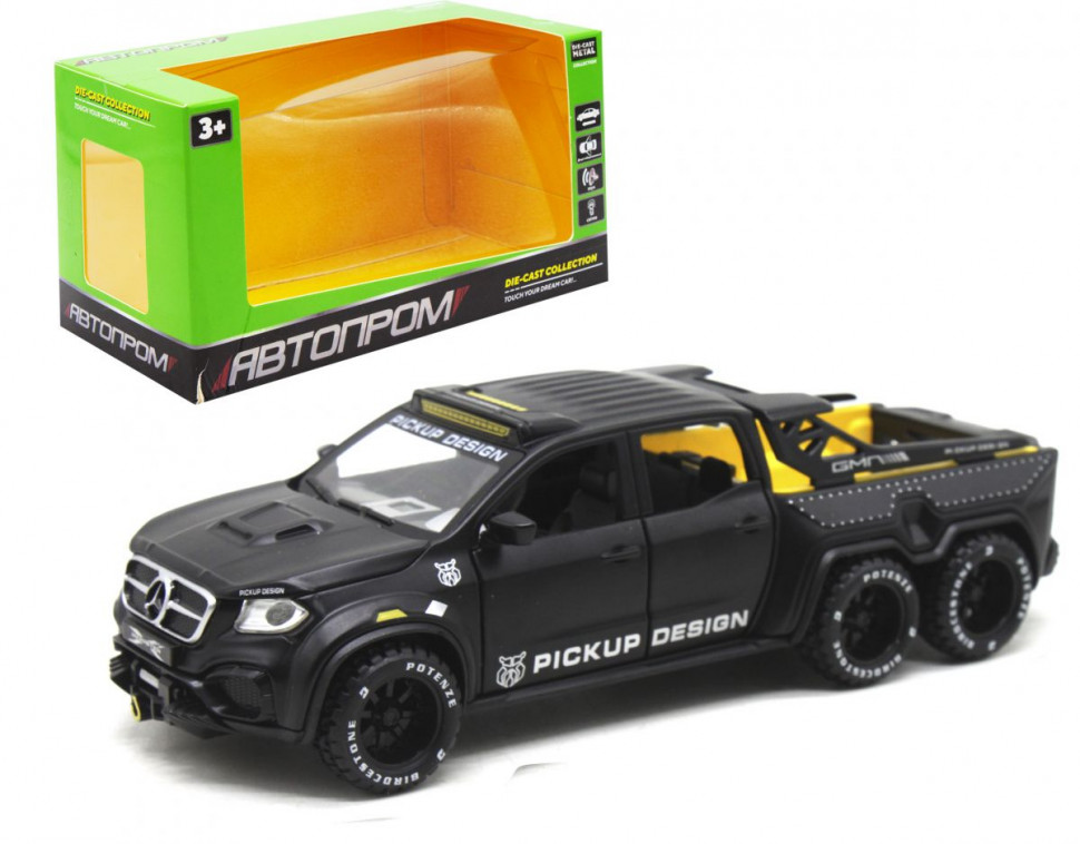 

Машинка металлическая 7584 Mercedes-Benz Pickup Design 1:32 "АВТОПРОМ" (Черный)