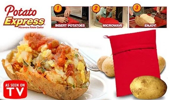 Мешочек для быстрого запекания картошки в микроволновке Potato Express