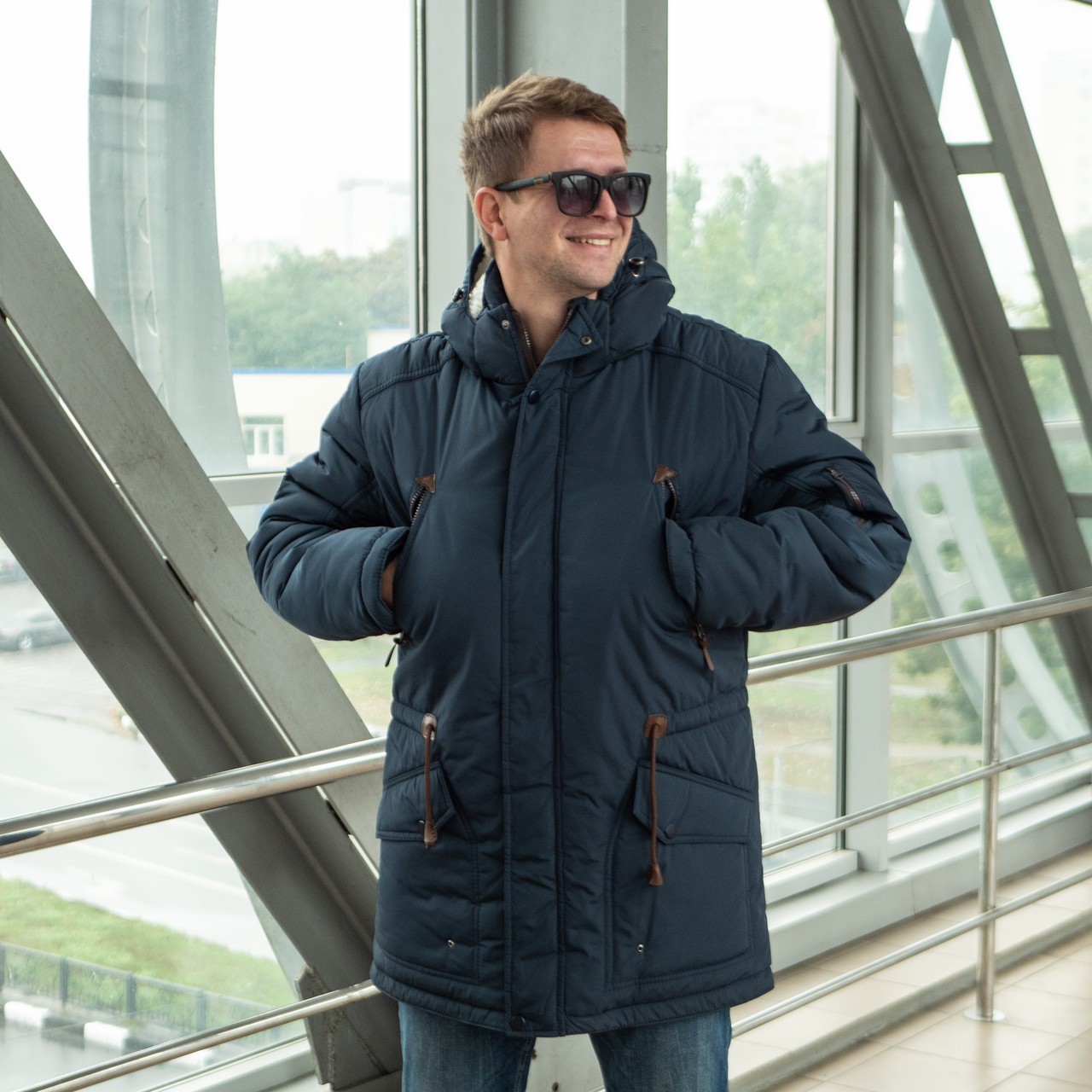 

Зимняя мужская куртка UF-Fashion Модель 101-d  темно-синий, Зимняя мужская куртка UF-Fashion Модель 101-d 50 темно-синий