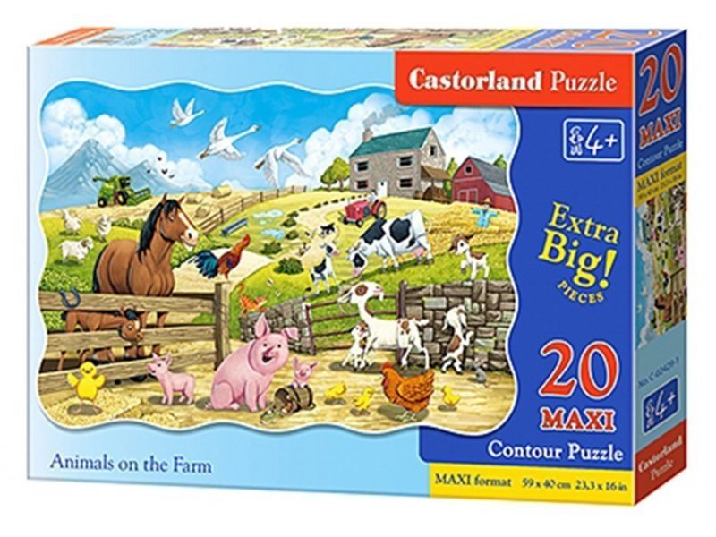 

Пазлы Castorland Животные на ферме, 20 элементов Maxi (2429)