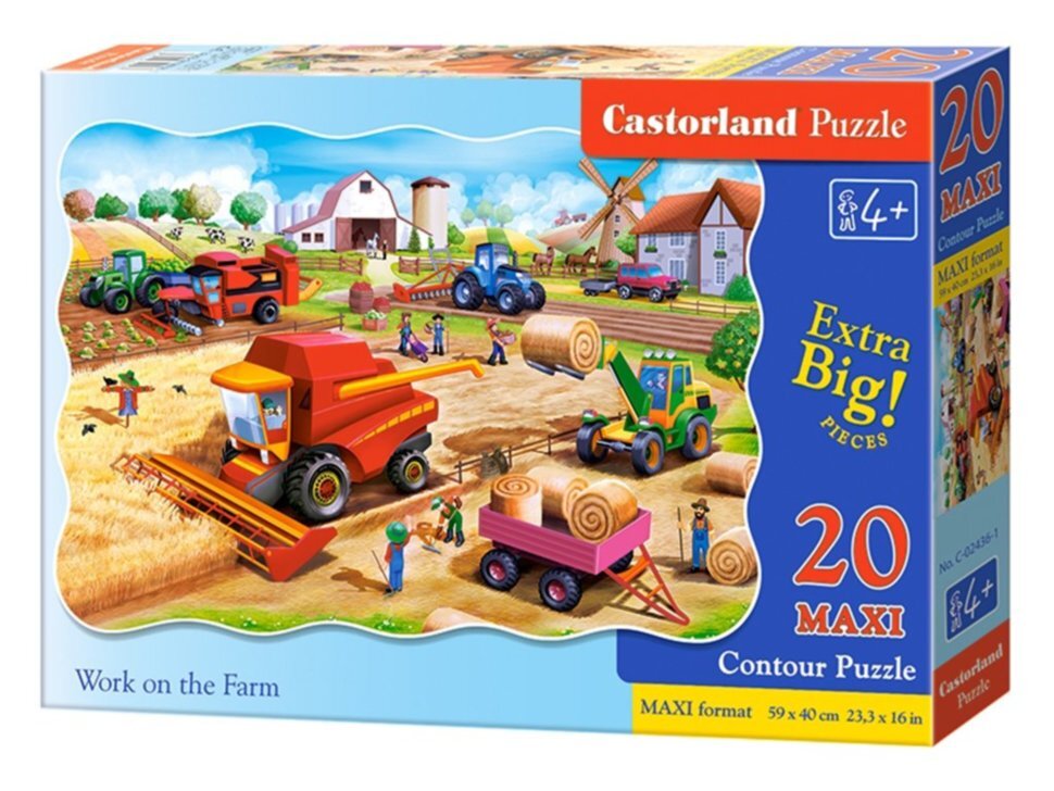 

Пазлы Castorland Работа на ферме, 20 элементов Maxi (2436)