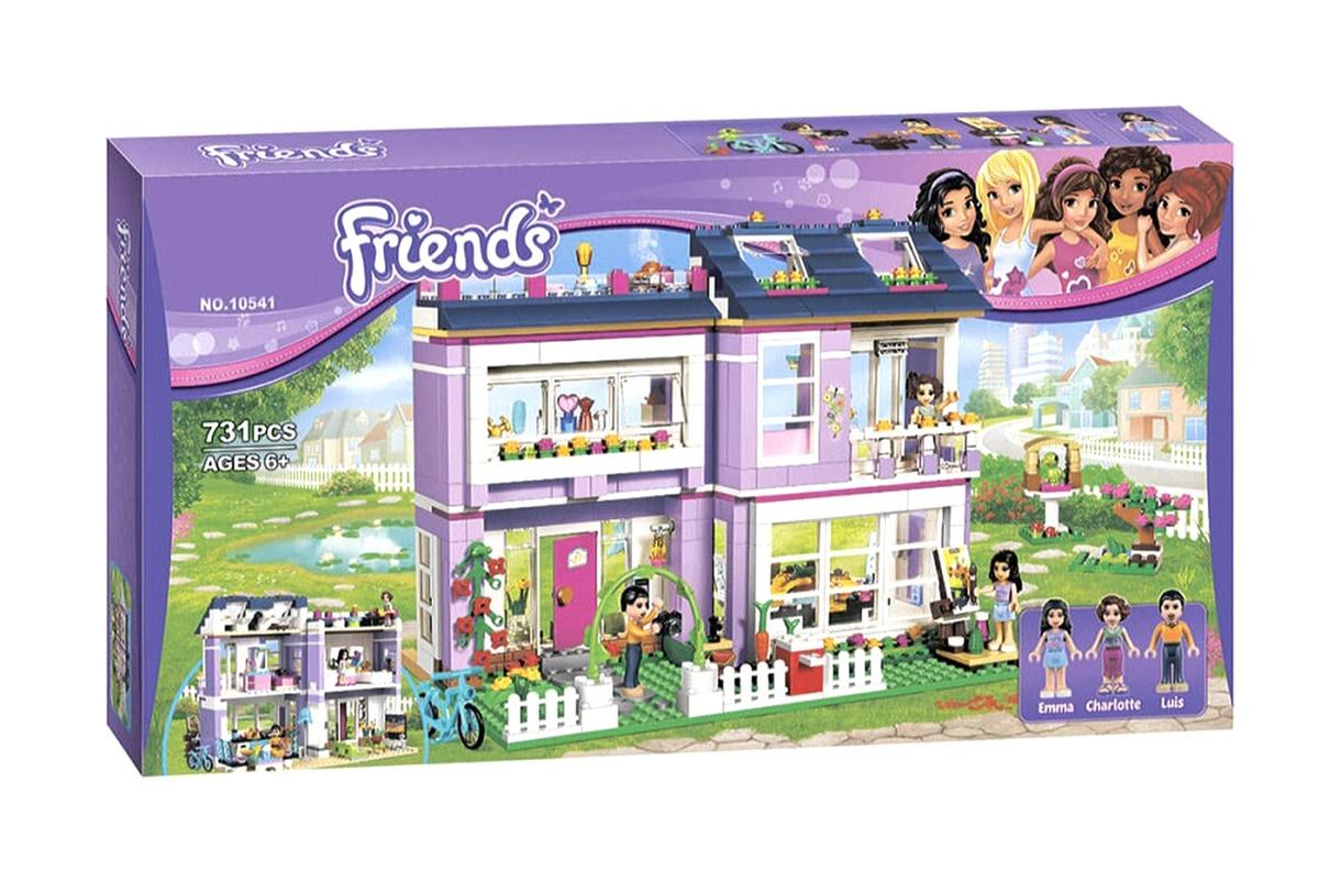 

Детский конструктор Friend 10541 Дом Эммы 731 деталей