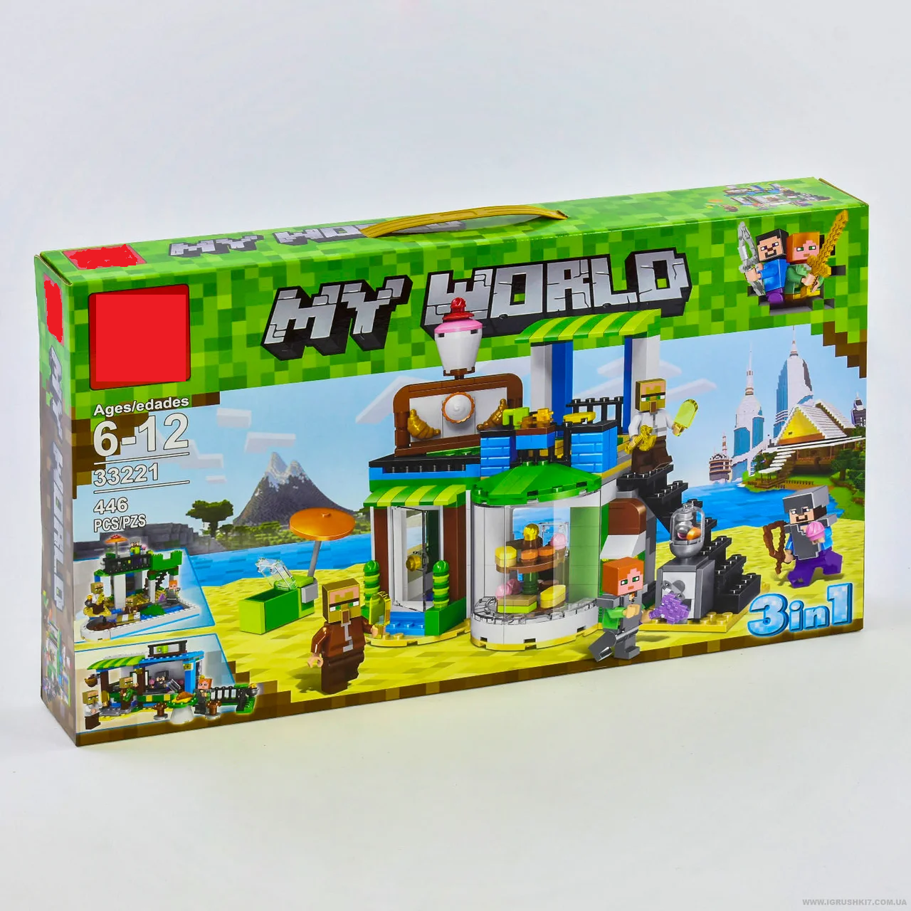 

Детский конструктор My World 33221 Кондитерская 3в1 446 деталей