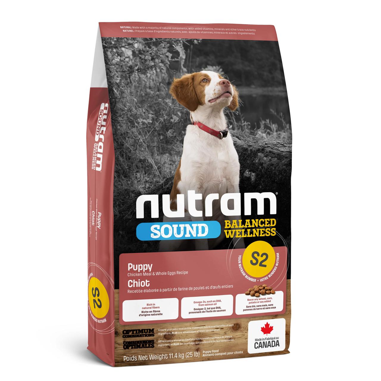 

Сухой корм Nutram (Нутрам) S2 Sound Balanced Puppy для щенков (курица) 20 кг