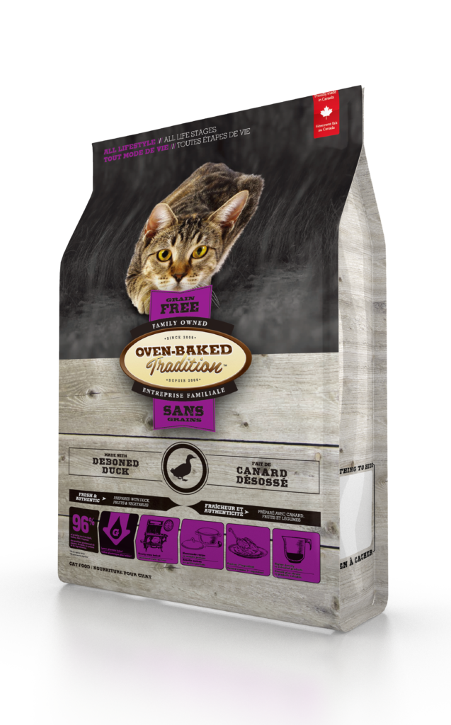 

Беззерновой сухой корм Oven-Baked Tradition Grain Free для кошек всех пород со свежим мясом утки 2.27 кг
