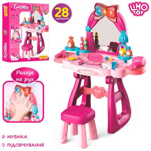 

Трюмо детское Limo toy Розовое 24 предмета 8222