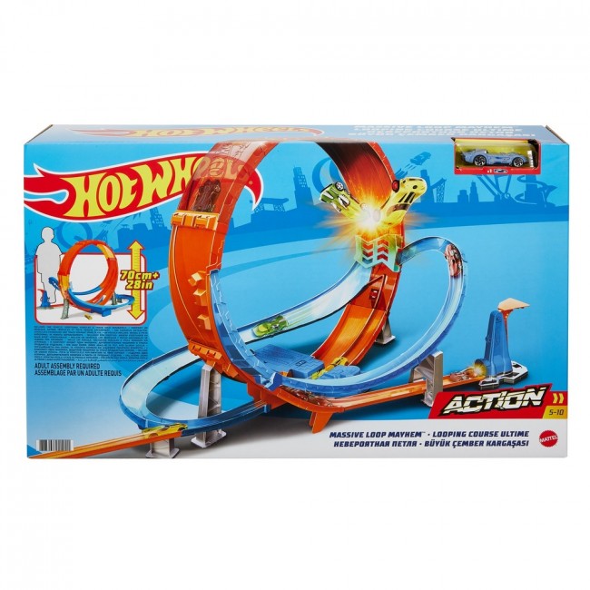 

Трек "Гигантская петля "Безумные столкновения" Hot Wheels (GTV14)