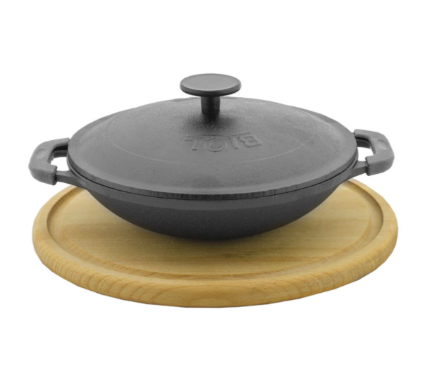 

WOK БИОЛ (порционный с доской) чугунный матовая эмаль 18 см