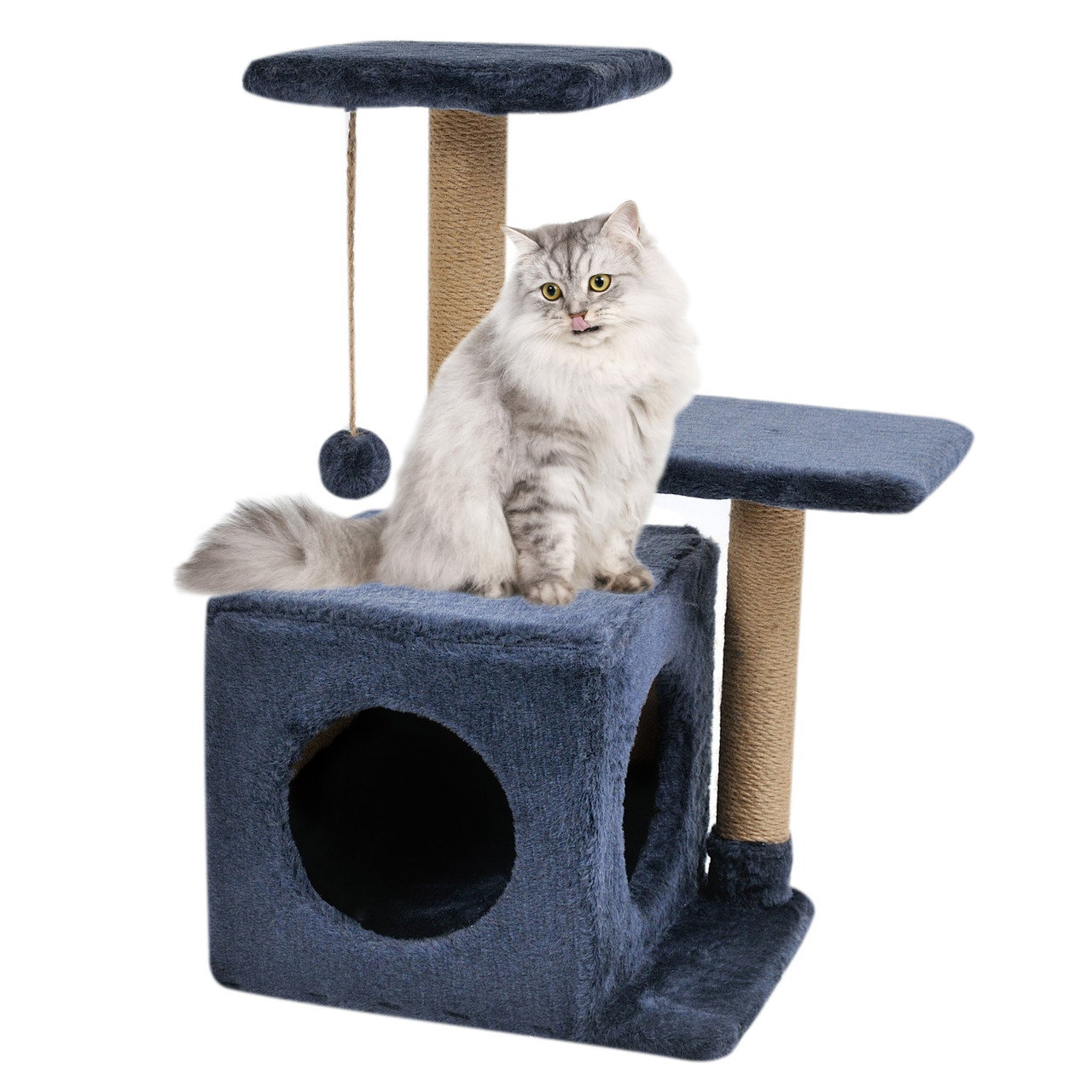 

Домик когтеточка (дряпка, драпак) Cat Houses. Разборной, Маруся Синий